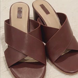 Forever 21 wine colored sandals